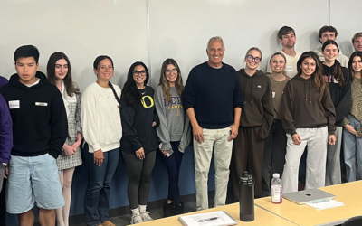 Speaking on the Cal Lutheran University campus Oct 2025